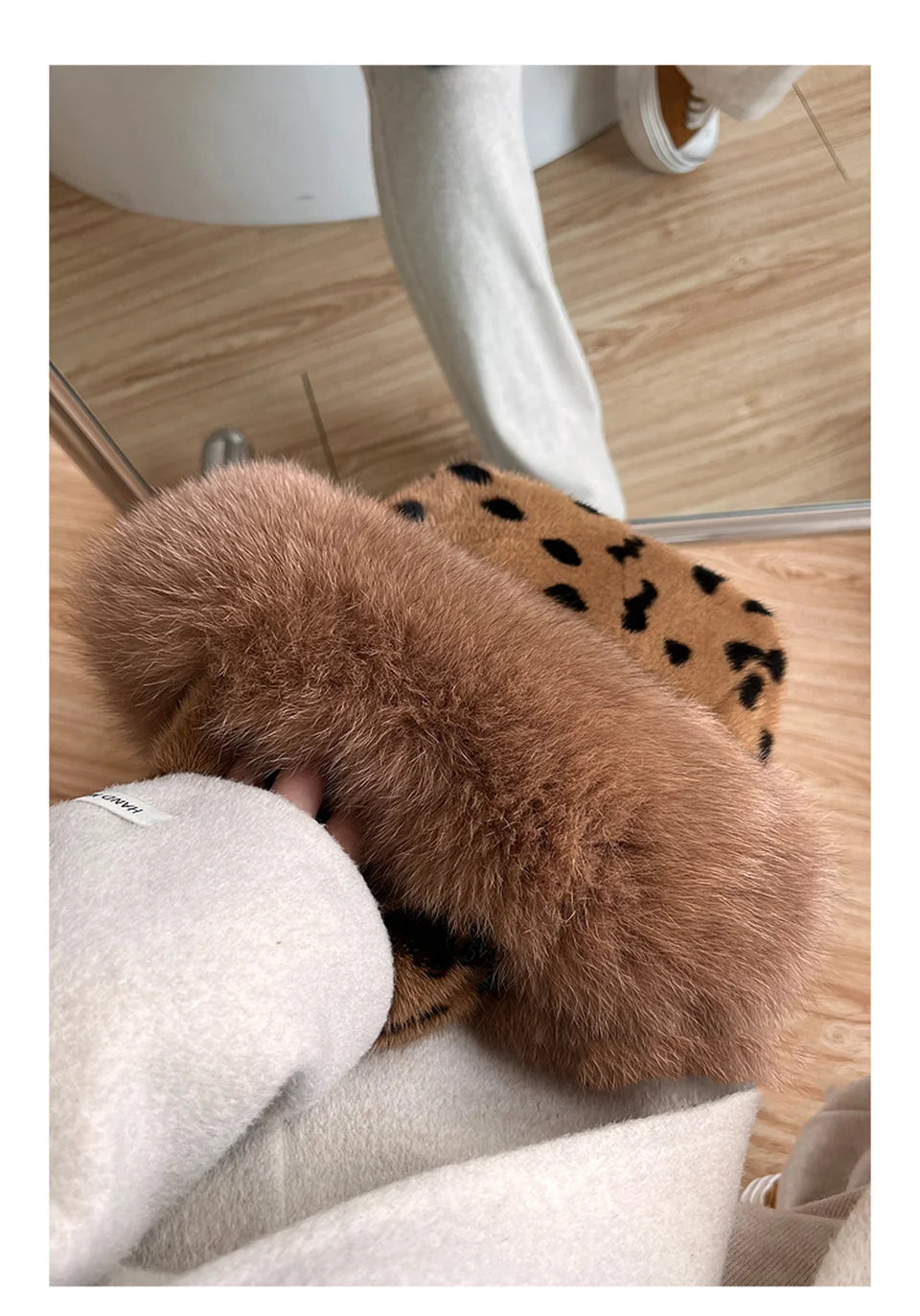 Real Mink Fur Handbag