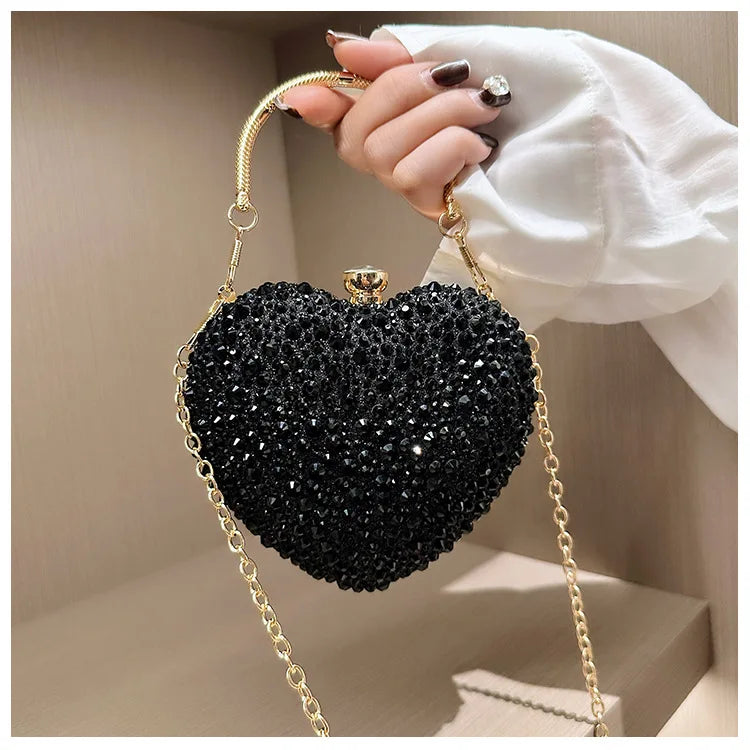 Heart Crystal Clutch