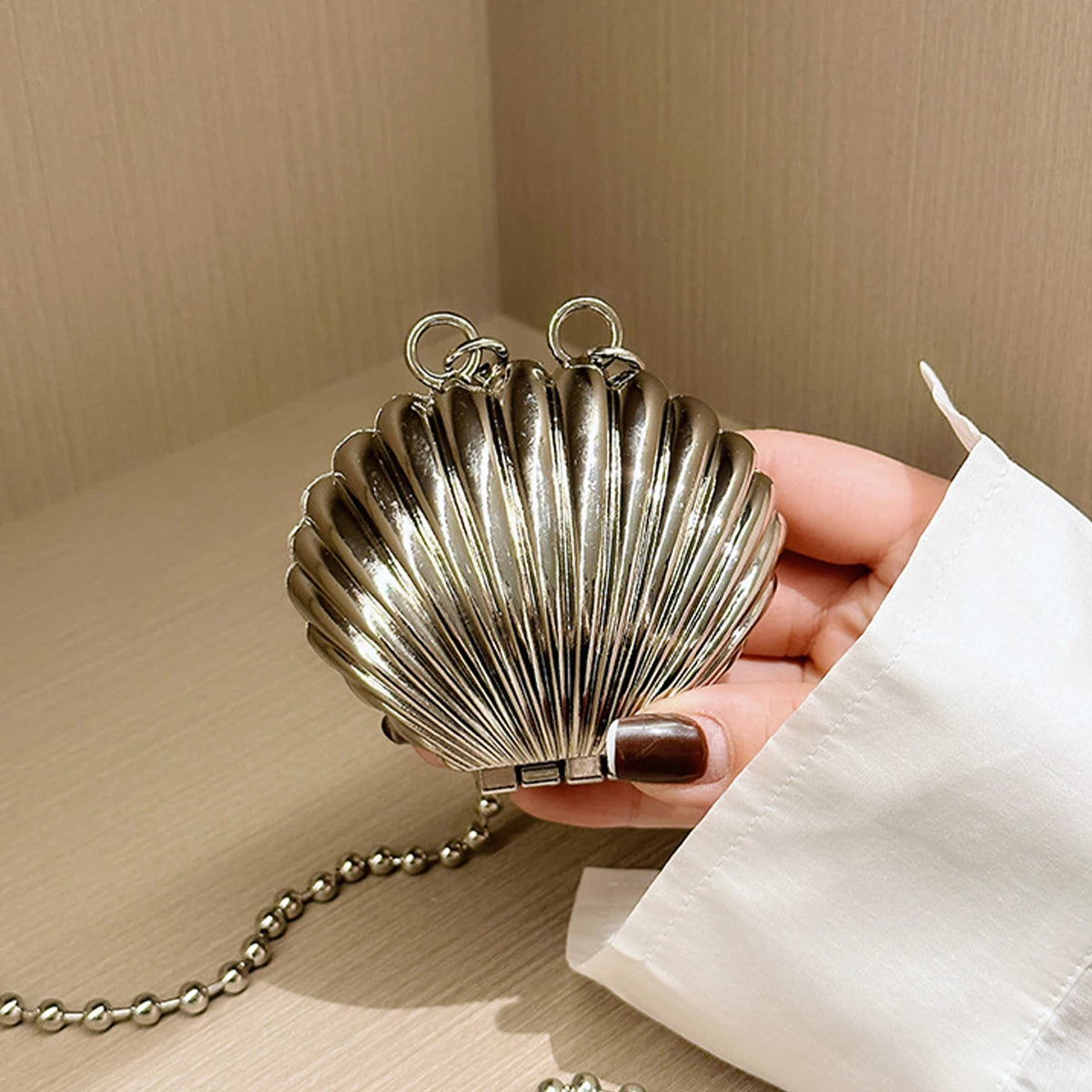 Metal Shell Mini Bag