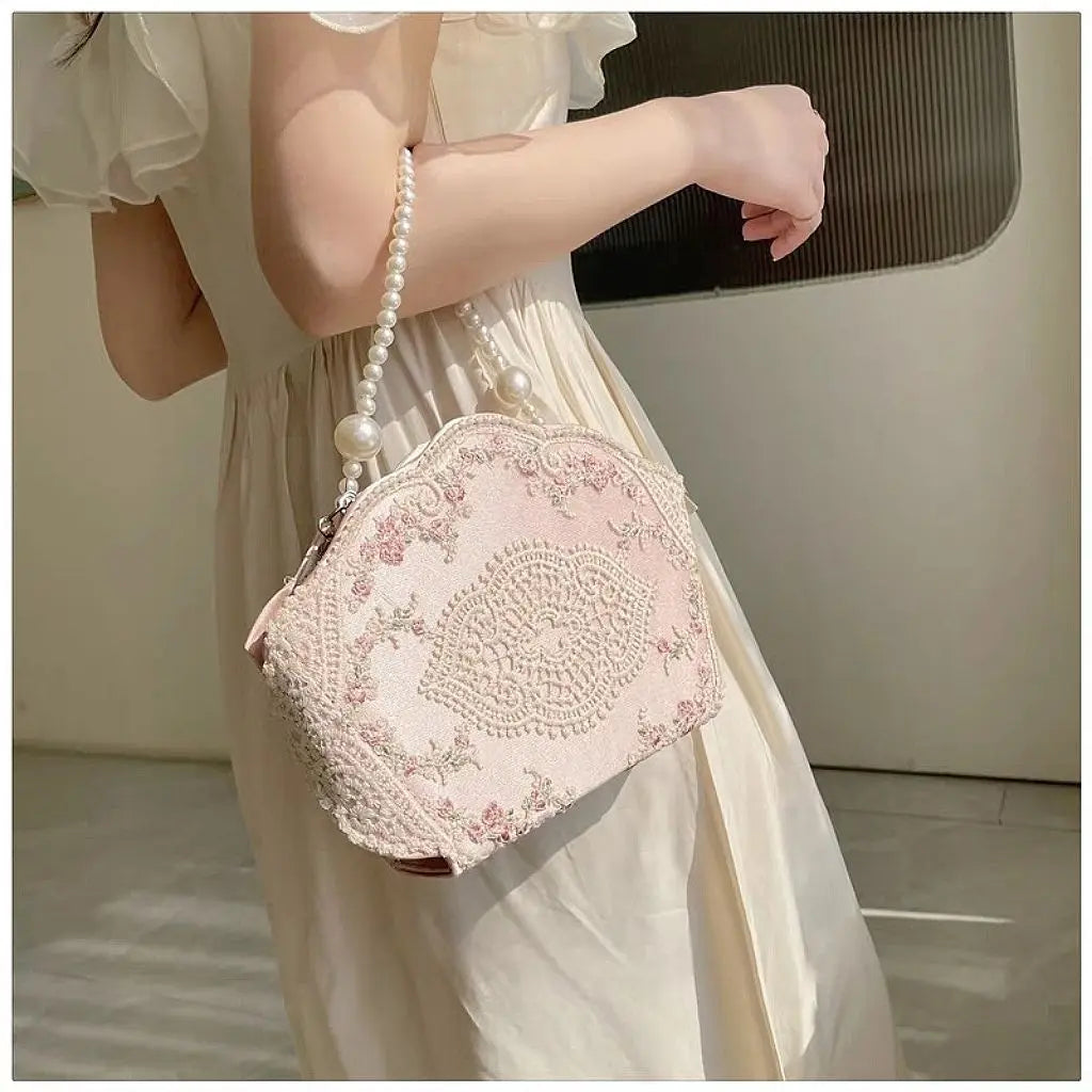 Beaded Lace Handbag