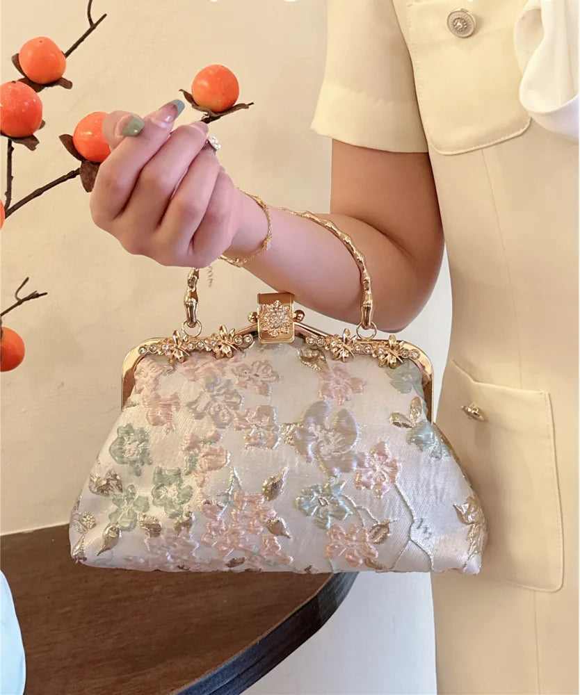 Flower Embroidery Vintage Handbag