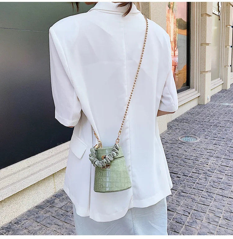 Cylinder Bucket Bag