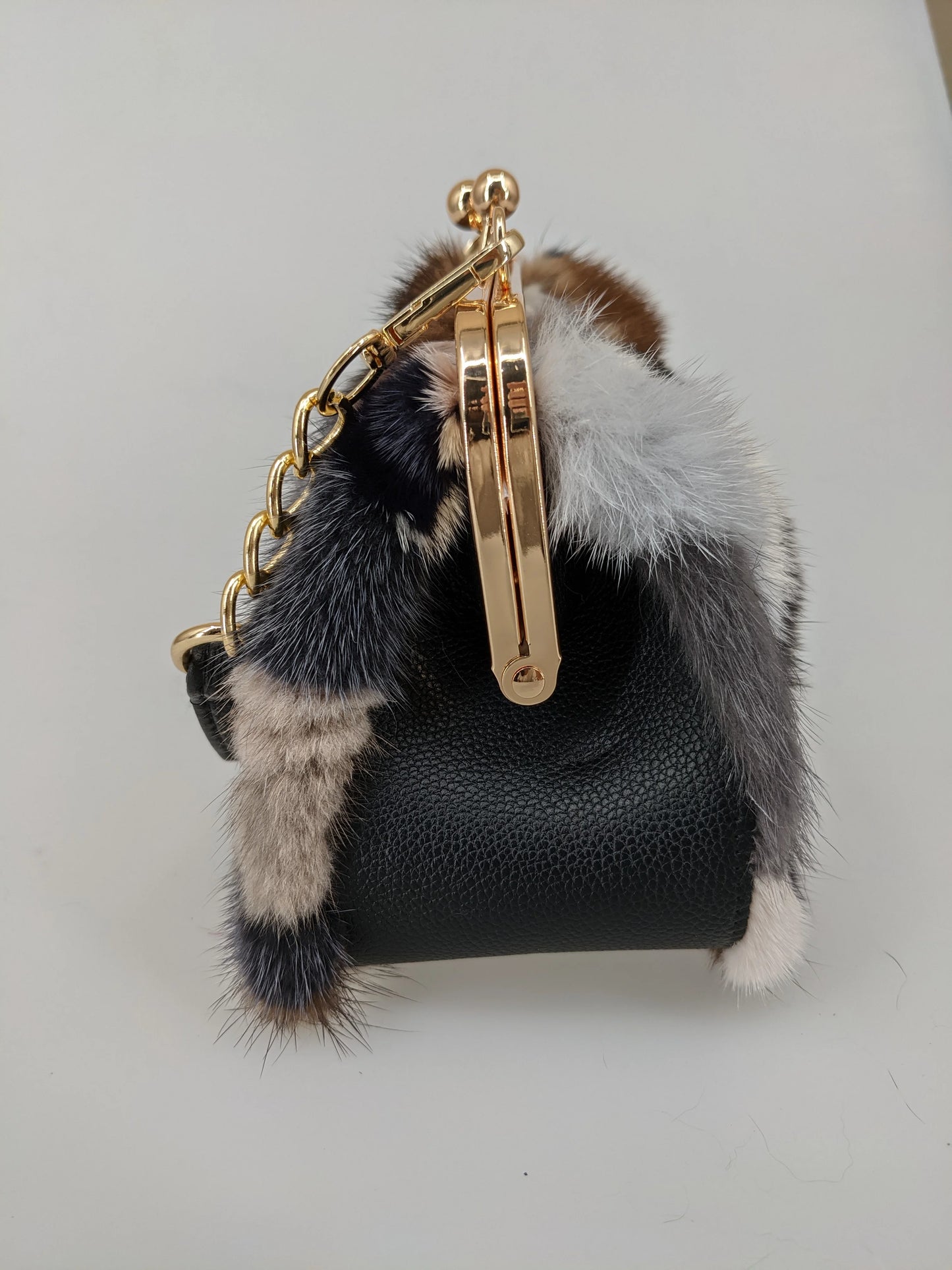 Fur Patchwork Purse