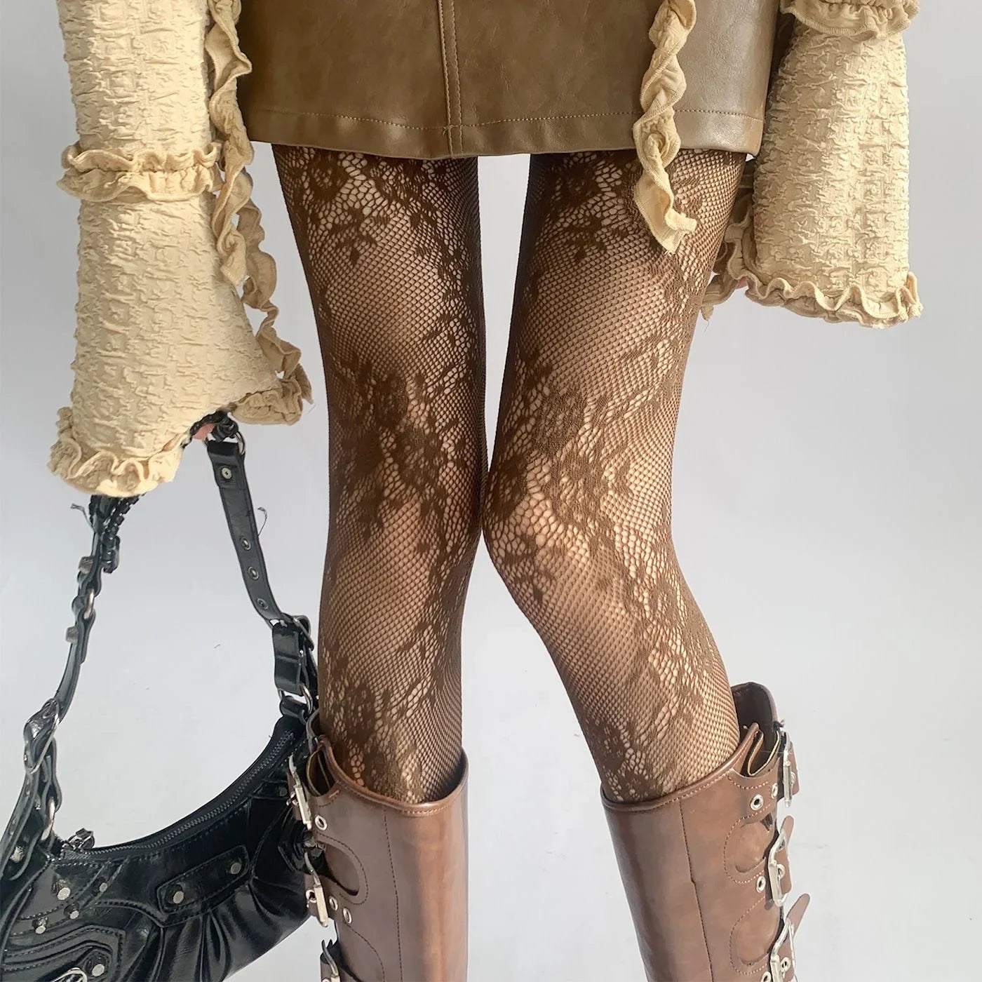 Lace Floral Tights