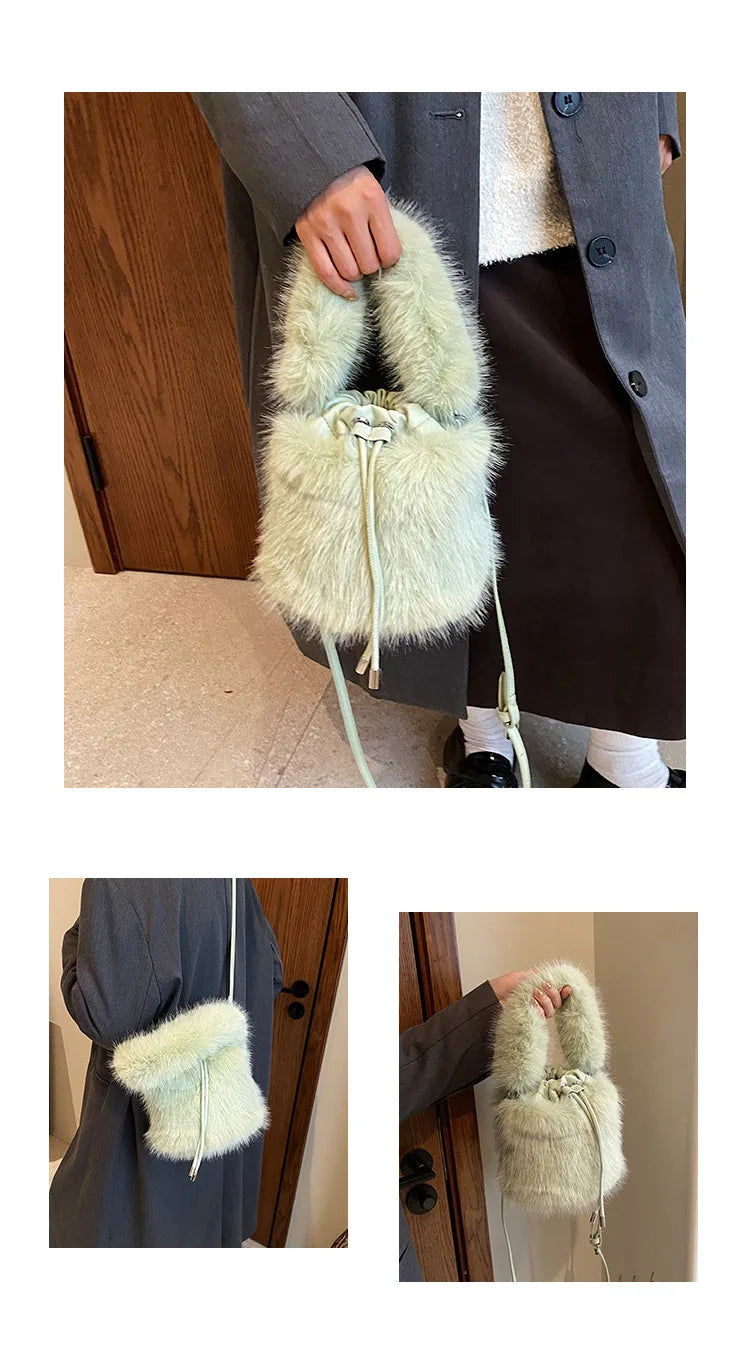 Fur Bucketbag Purse