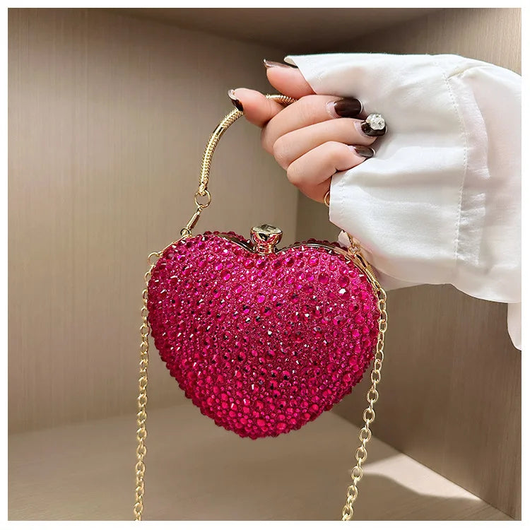 Heart Crystal Clutch