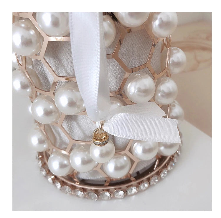 Pearl Rhinestone Clutch