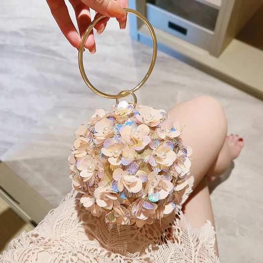 Flower Ball Clutch