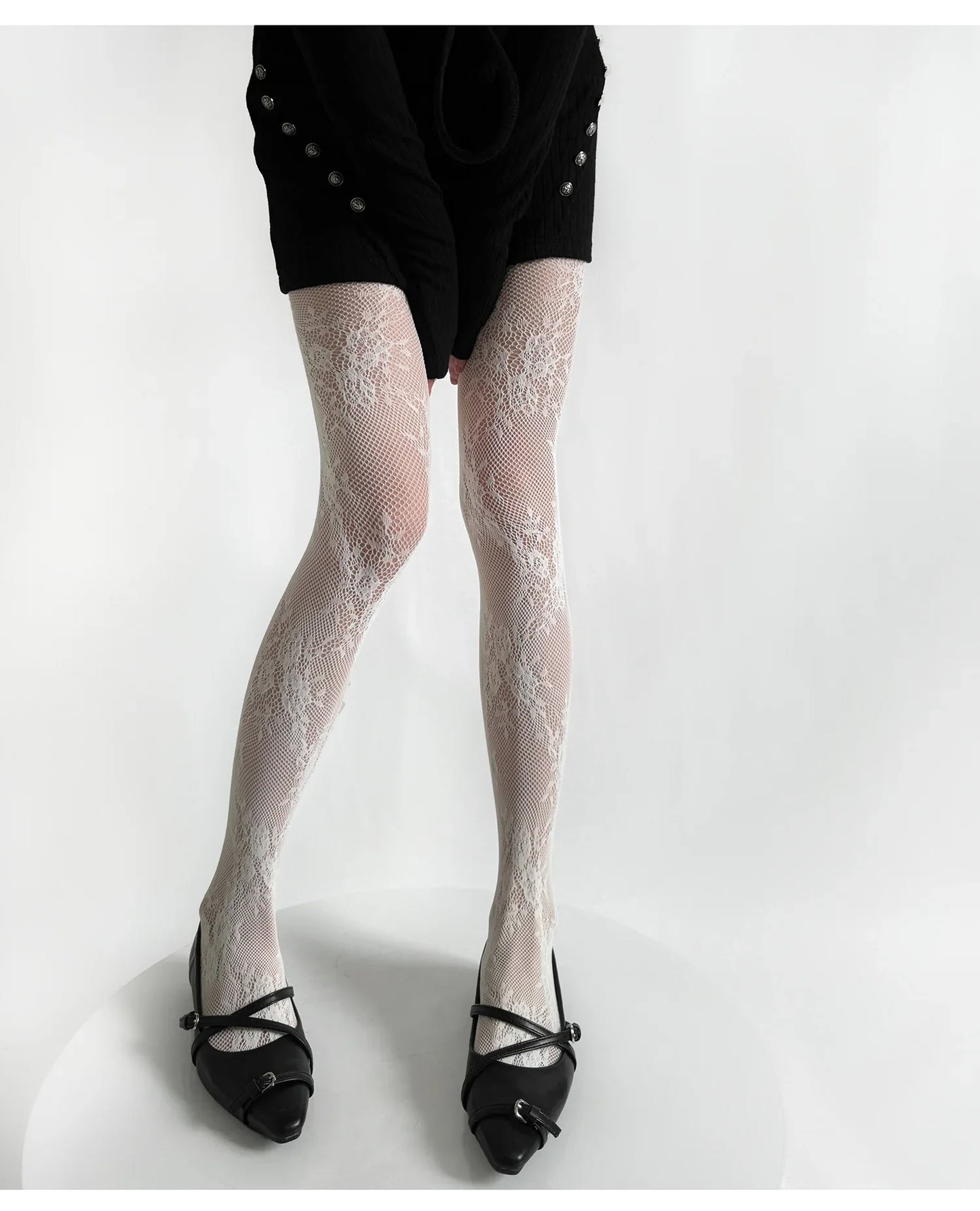 Lace Floral Tights