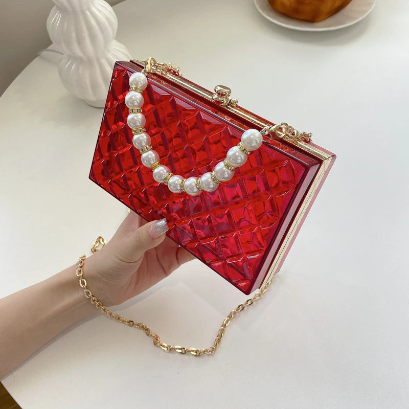 Transparent Quilted Purse