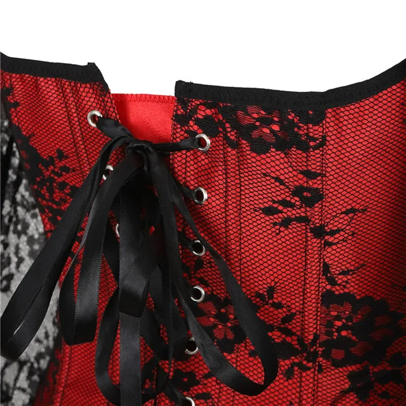 Lace Long Sleeve Corset