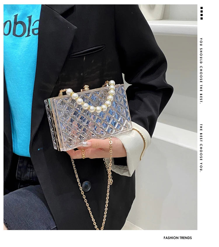 Transparent Quilted Purse