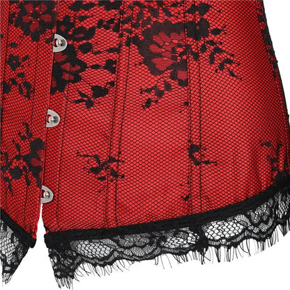 Lace Long Sleeve Corset
