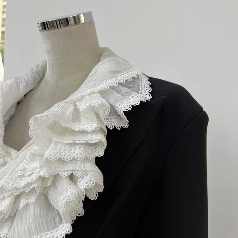 Lace Blazer Bodysuit