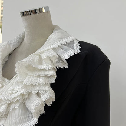 Lace Blazer Bodysuit