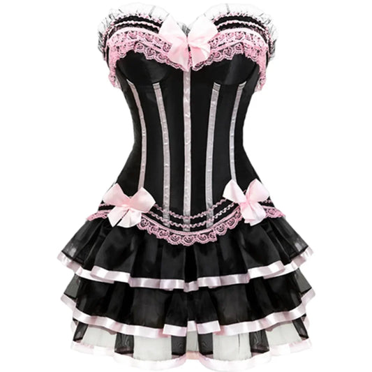 Can Can Corset & Tutu Skirt Set Costume
