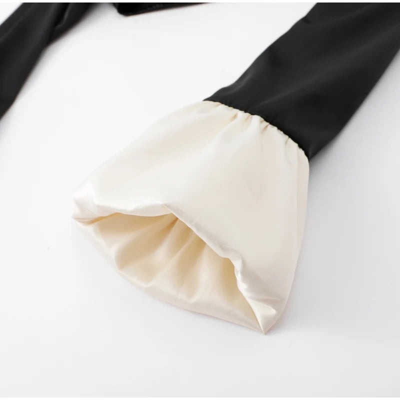 Satin Bow Crop Top & Skirt Set