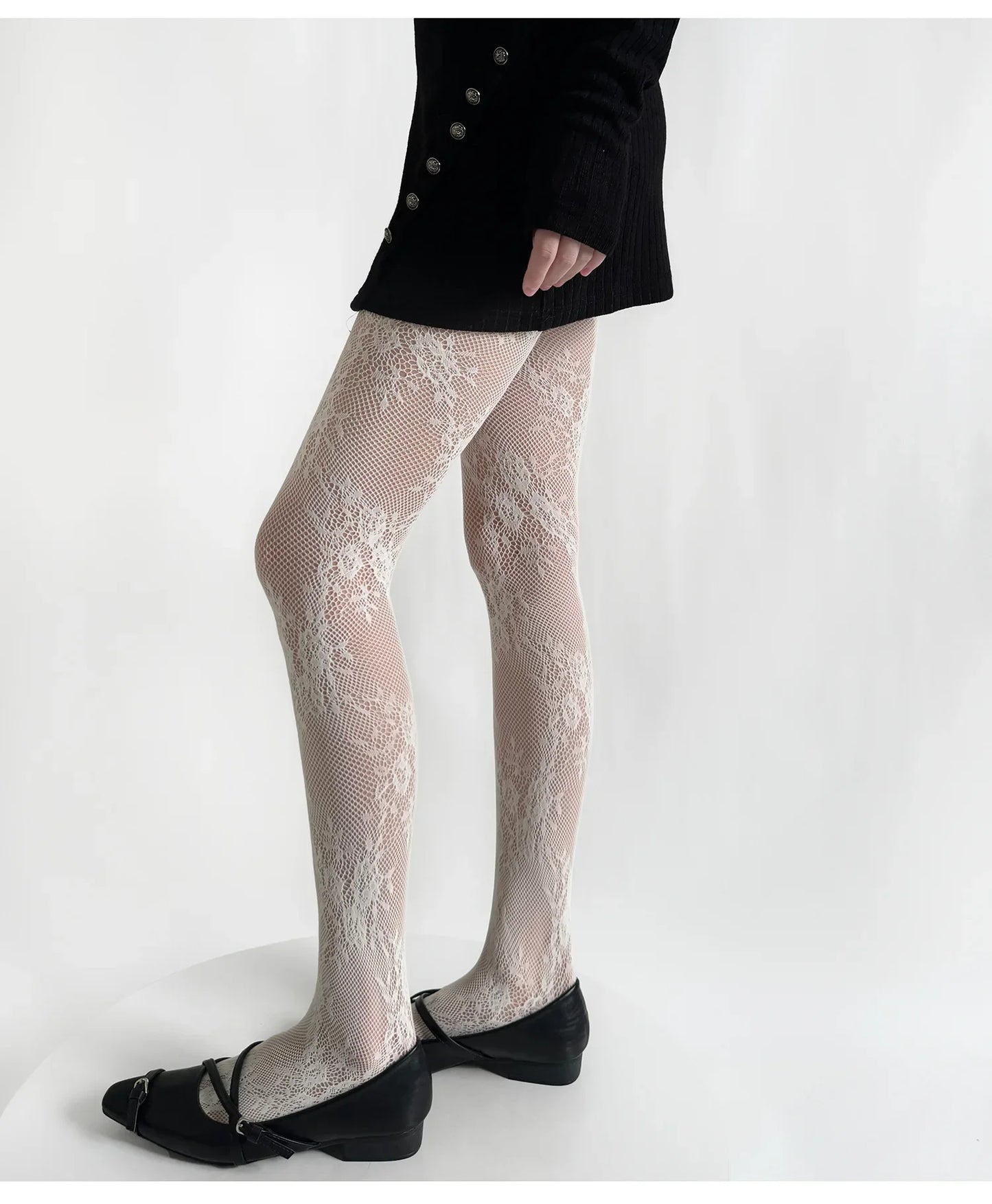 Lace Floral Tights