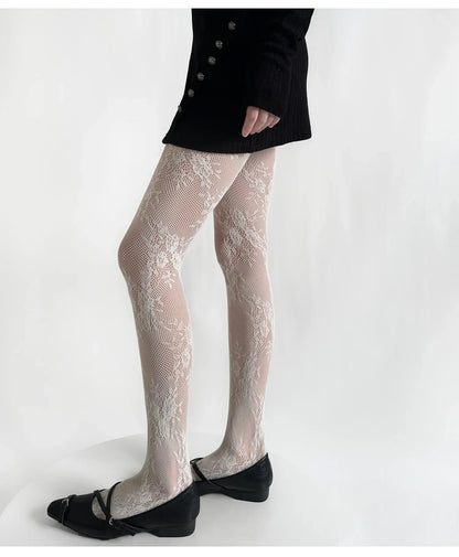 Lace Floral Tights