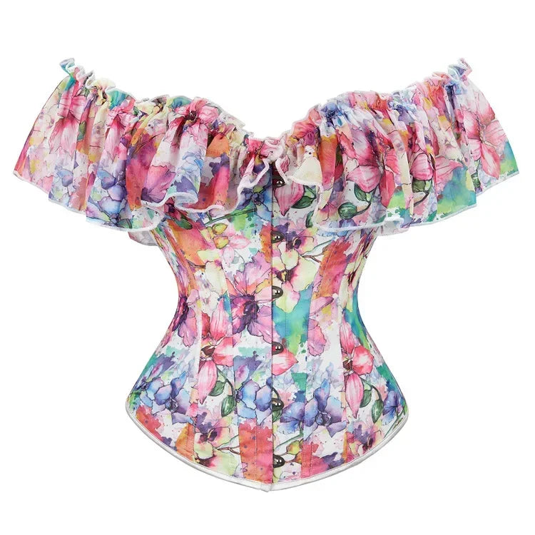 Pastel Floral Fields Corsets
