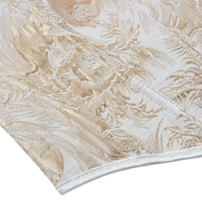 Gold Floral Overbust Heart Corsets