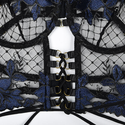 Floral Lace Tutu Lingerie Set