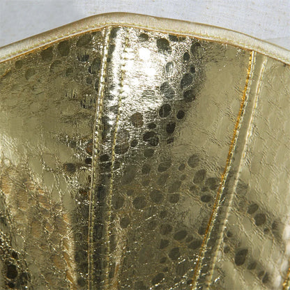 Metallic Zip Up Corsets