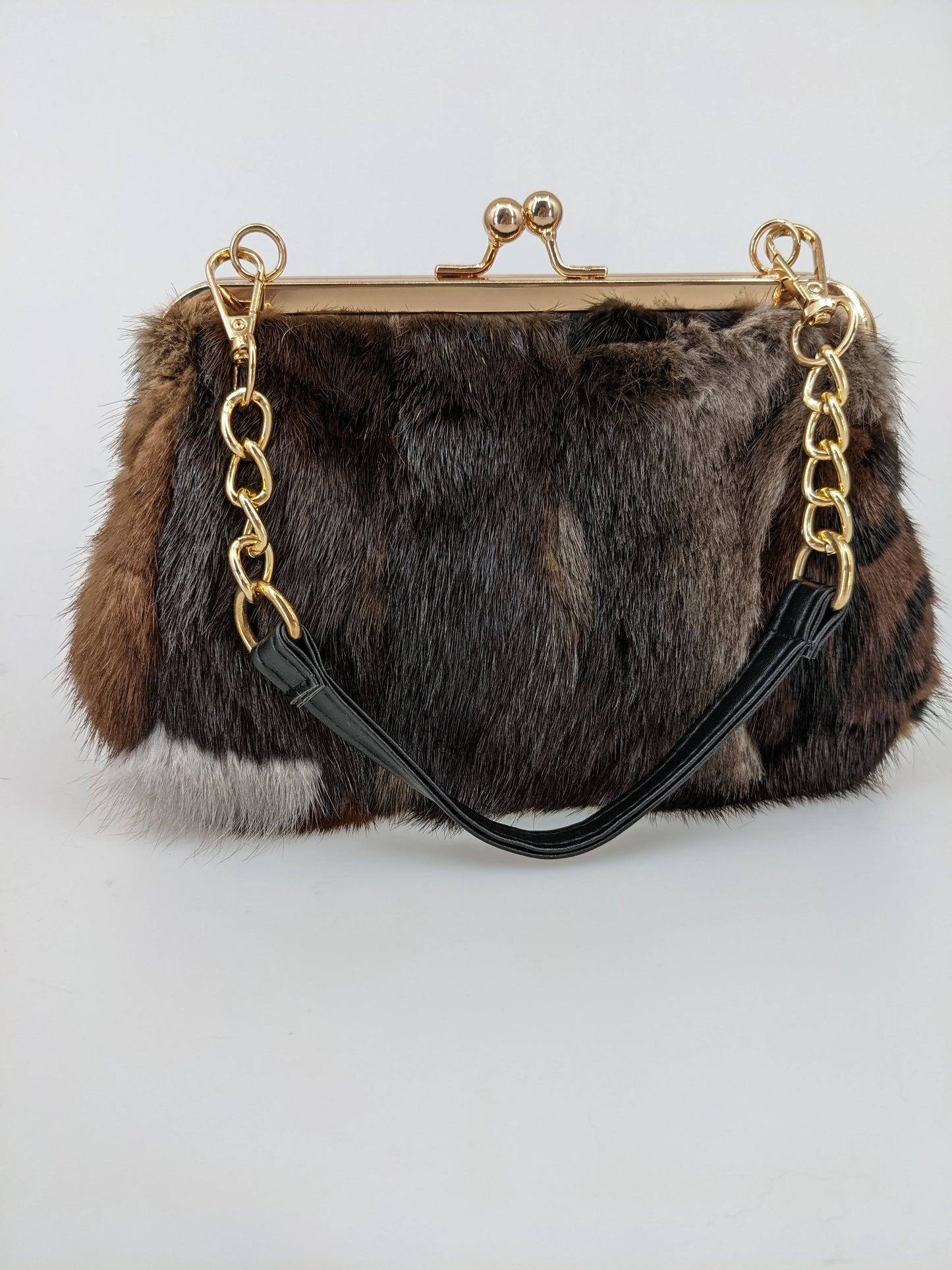 Fur Patchwork Purse