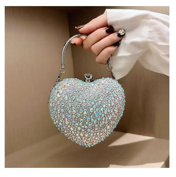 Heart Crystal Clutch