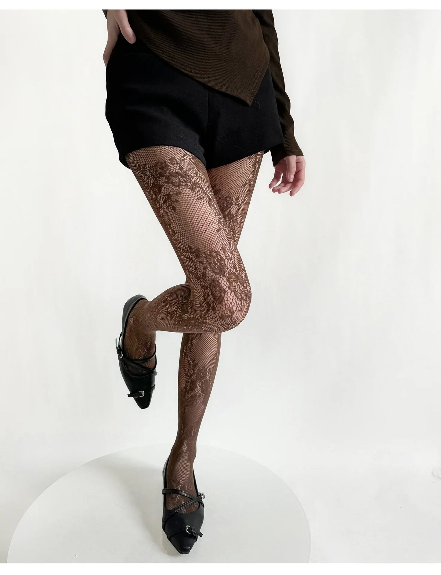 Lace Floral Tights