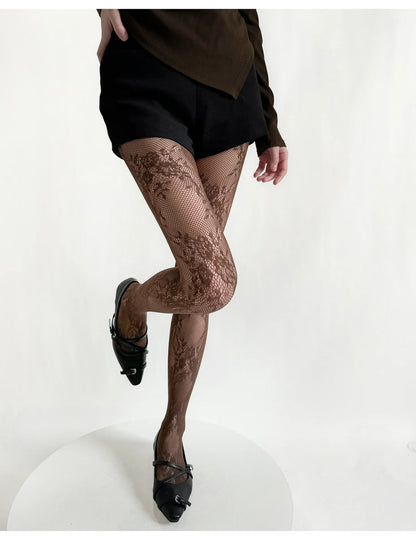 Lace Floral Tights