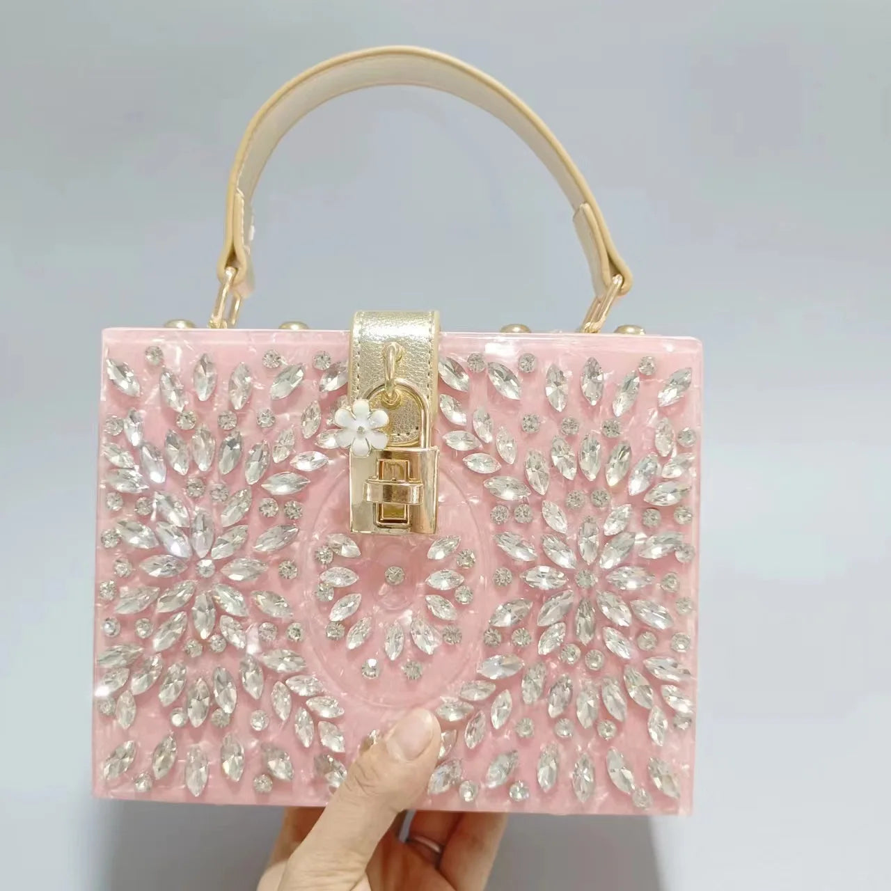 Rhinestone Acrylic Handbag