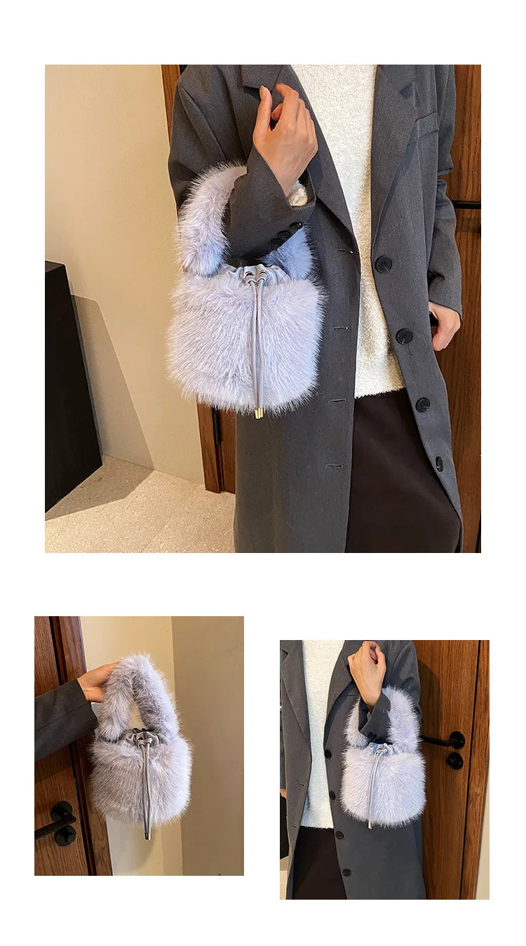 Fur Bucketbag Purse