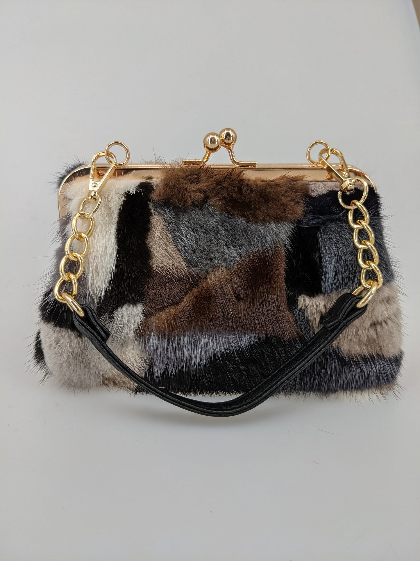 Fur Patchwork Purse