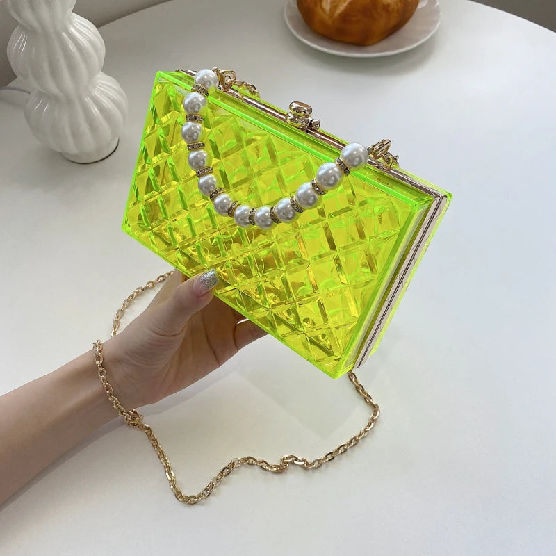 Transparent Quilted Purse