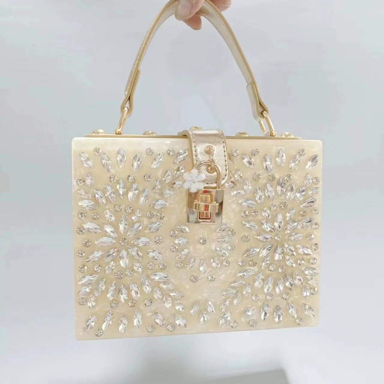 Rhinestone Acrylic Handbag