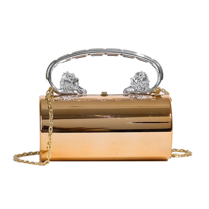 Jewel Chrome Acrylic Clutch