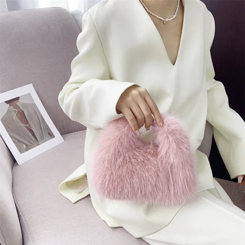 Faux Fur Purse