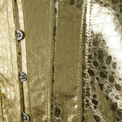 Metallic Zip Up Corsets
