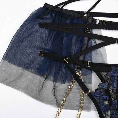 Floral Lace Tutu Lingerie Set