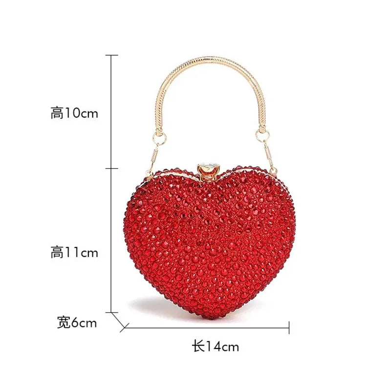 Heart Crystal Clutch