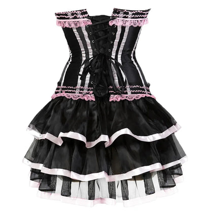 Can Can Corset & Tutu Skirt Set Costume
