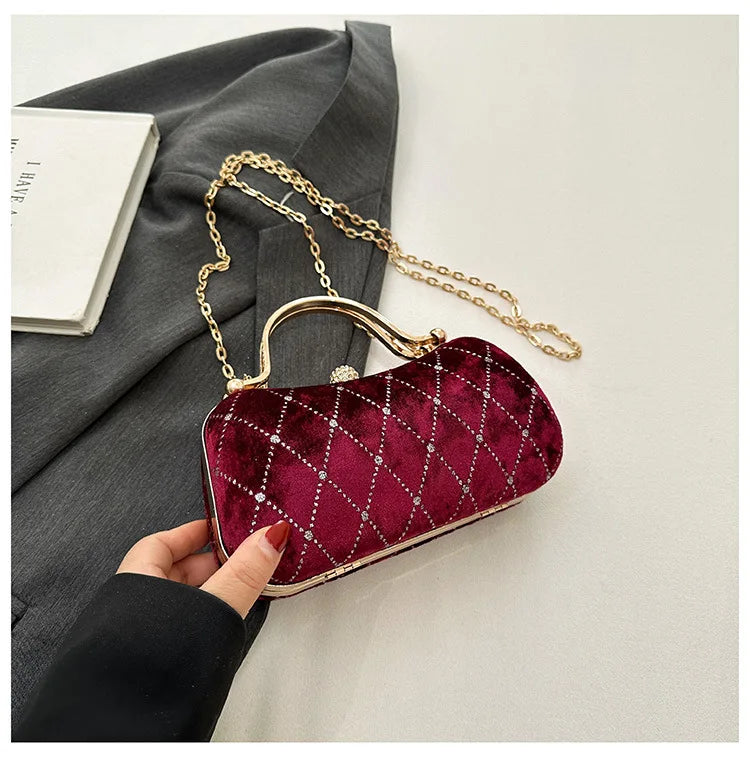 Retro Velvet Purse