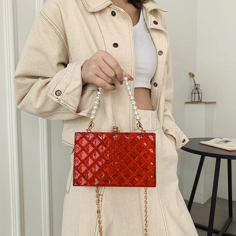 Transparent Quilted Purse