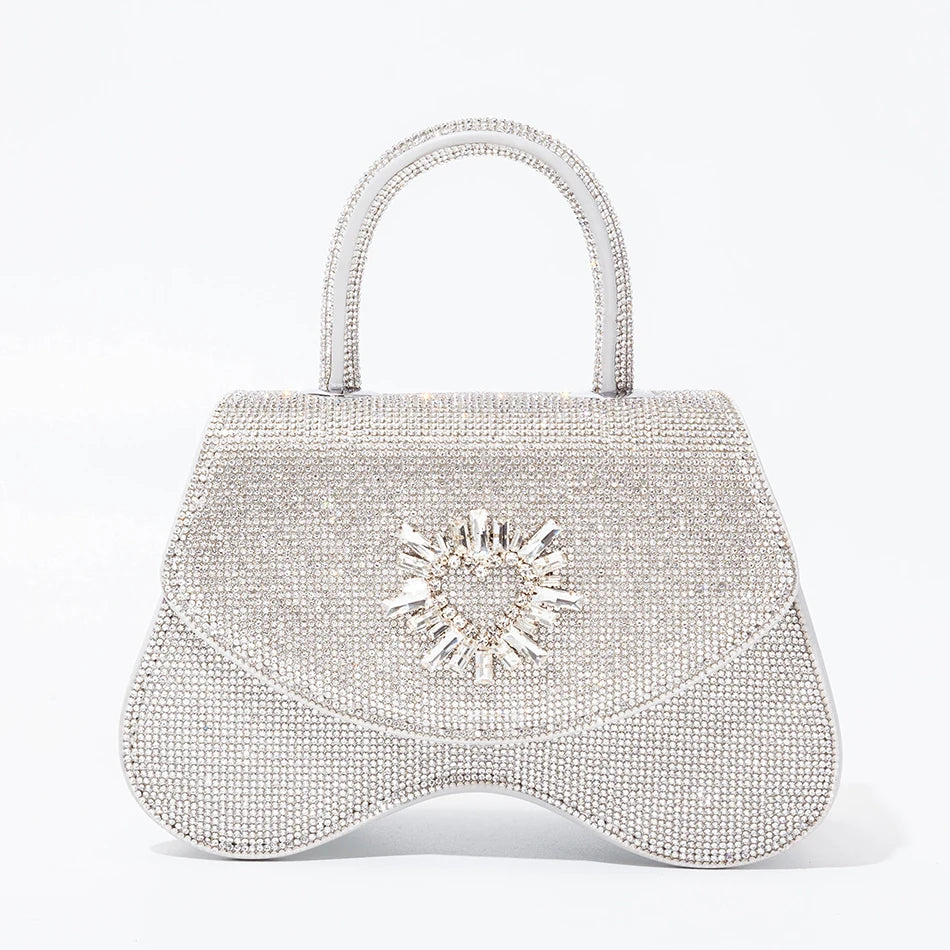 Crystal Heart Purse