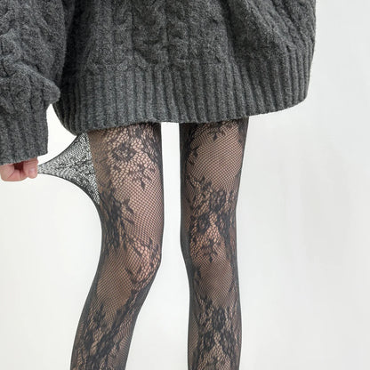 Lace Floral Tights