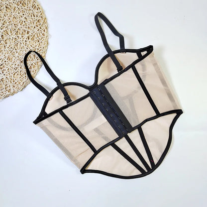 Mesh Bustier Top