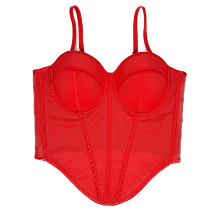 Mesh Bustier Top