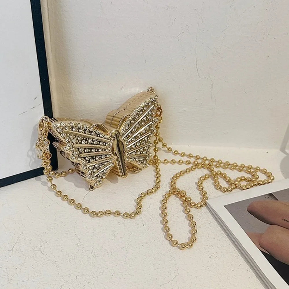 Rhinestone Mini Butterfly Handbag