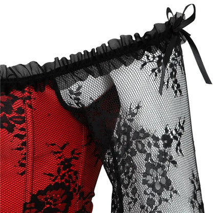 Lace Long Sleeve Corset